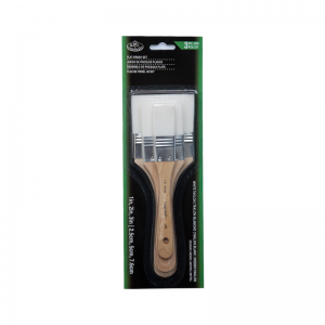 Pędzel R&L Syntetyk Płaski, biały, 7.6cm